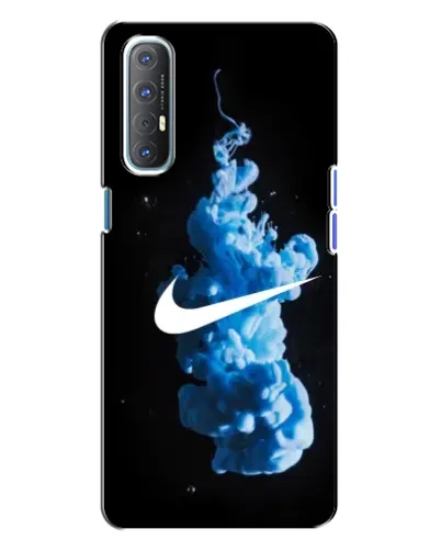 Чехол для OPPO Reno 3 с картинкой «Nike и синий дым» Чехол для OPPO Reno 3 с картинкой «Nike и синий дым»