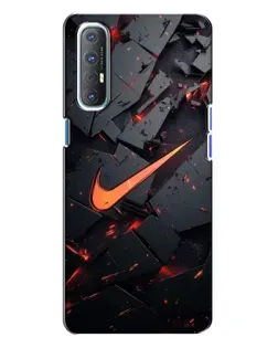 Чехол для OPPO Reno 3 с картинкой «Nike — эффект разломов» Чехол для OPPO Reno 3 с картинкой «Nike — эффект разломов»