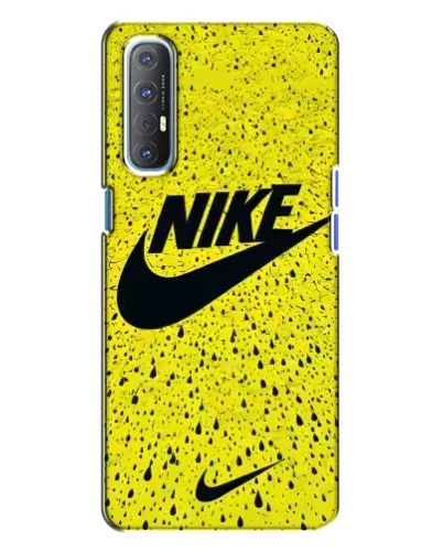 Чехол для OPPO Reno 3 с картинкой «Желтый текстурный Nike» Чехол для OPPO Reno 3 с картинкой «Желтый текстурный Nike»