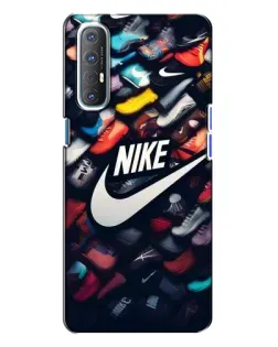 Чехол для OPPO Reno 3 с картинкой «Коллекция кроссовок Nike» Чехол для OPPO Reno 3 с картинкой «Коллекция кроссовок Nike»