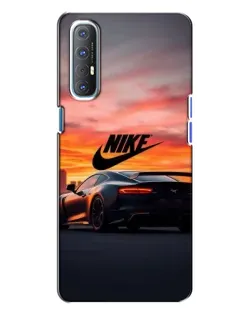 Чехол для OPPO Reno 3 с картинкой «Nike и суперкар» Чехол для OPPO Reno 3 с картинкой «Nike и суперкар»