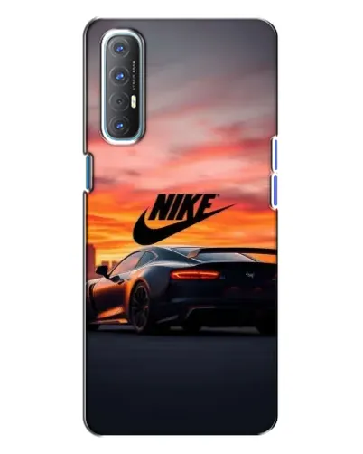 Чехол для OPPO Reno 3 с картинкой «Nike и суперкар» Чехол для OPPO Reno 3 с картинкой «Nike и суперкар»