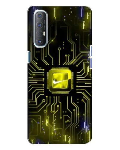Чехол для OPPO Reno 3 с картинкой «Nike — золотая искра» Чехол для OPPO Reno 3 с картинкой «Nike — золотая искра»