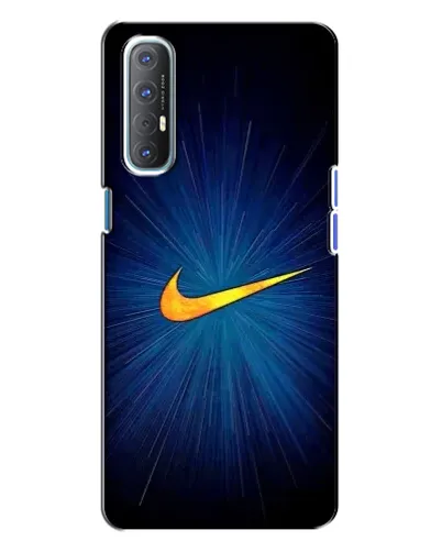 Чехол для OPPO Reno 3 с картинкой «Синий пульс Nike» Чехол для OPPO Reno 3 с картинкой «Синий пульс Nike»