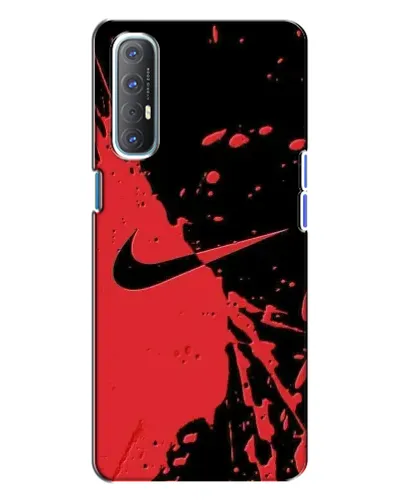 Чехол для OPPO Reno 3 с картинкой «Красные брызги Nike» Чехол для OPPO Reno 3 с картинкой «Красные брызги Nike»