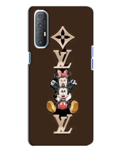 Чехол для OPPO Reno 3 с картинкой «LV и Микки Маус» Чехол для OPPO Reno 3 с картинкой «LV и Микки Маус»