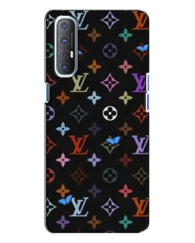 Чехол для OPPO Reno 3 с картинкой «Цветная монограмма LV» Чехол для OPPO Reno 3 с картинкой «Цветная монограмма LV»