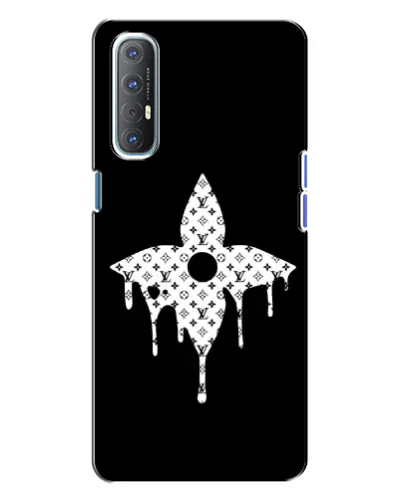 Чехол для OPPO Reno 3 с картинкой «Цветочная монограмма» Чехол для OPPO Reno 3 с картинкой «Цветочная монограмма»