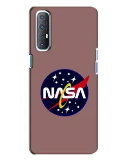 Чехол для OPPO Reno 3 с картинкой «NASA — ретро космос»