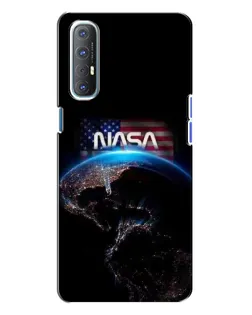 Чехол для OPPO Reno 3 с картинкой «Земля из космоса NASA»