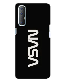 Чехол для OPPO Reno 3 с картинкой «NASA — вертикальный логотип»