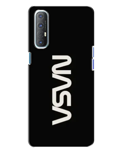 Чехол для OPPO Reno 3 с картинкой «NASA — вертикальный логотип»