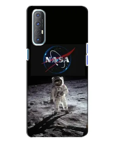 Чехол для OPPO Reno 3 с картинкой «Астронавт на Луне»