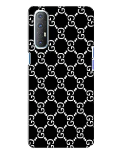 Чехол для OPPO Reno 3 с картинкой «Gucci — сетчатый паттерн»
