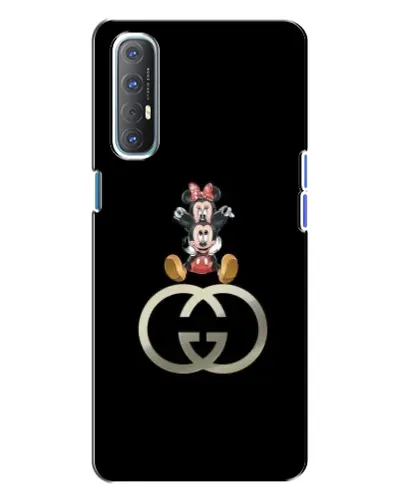 Чехол для OPPO Reno 3 с картинкой «Минни Маус на лого» Чехол для OPPO Reno 3 с картинкой «Минни Маус на лого»