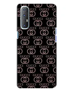 Чехол для OPPO Reno 3 с картинкой «Классическая монограмма Gucci»