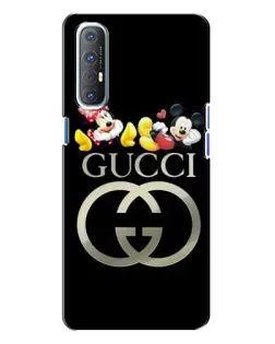 Чехол для OPPO Reno 3 с картинкой «Gucci — герои Disney»