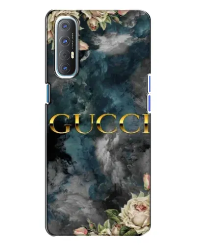 Чехол для OPPO Reno 3 с картинкой «Абстрактные цветы Gucci» Чехол для OPPO Reno 3 с картинкой «Абстрактные цветы Gucci»
