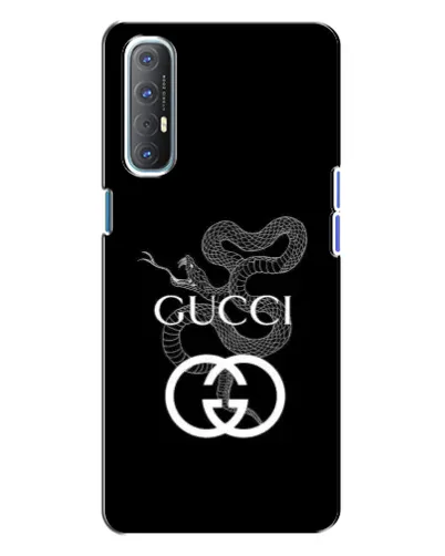 Чехол для OPPO Reno 3 с картинкой «Gucci — серебряная змея» Чехол для OPPO Reno 3 с картинкой «Gucci — серебряная змея»