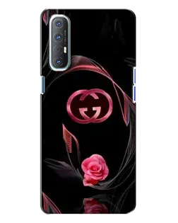 Чехол для OPPO Reno 3 с картинкой «Gucci — неоновая роза»