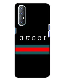 Чехол для OPPO Reno 3 с картинкой «Gucci — красный пояс»