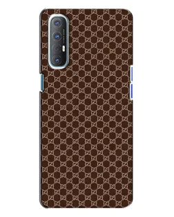 Чехол для OPPO Reno 3 с картинкой «Gucci — шоколадная сетка»
