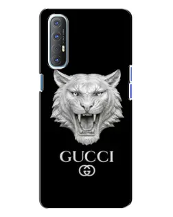 Чехол для OPPO Reno 3 с картинкой «Gucci — серебряный лев»