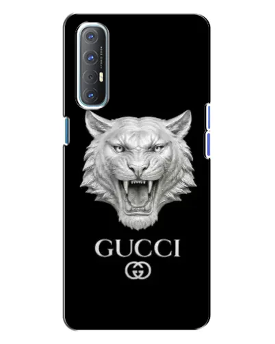 Чехол для OPPO Reno 3 с картинкой «Gucci — серебряный лев» Чехол для OPPO Reno 3 с картинкой «Gucci — серебряный лев»