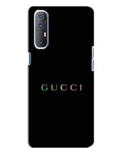 Чехол для OPPO Reno 3 с картинкой «Gucci — неоновый минимализм»