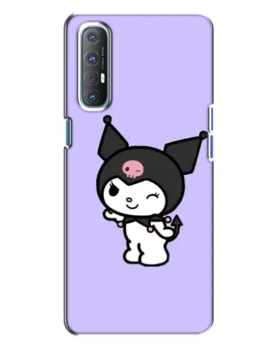 Чохол для OPPO Reno 3 з картинкою «Класична Kuromi» Чохол для OPPO Reno 3 з картинкою «Класична Kuromi»