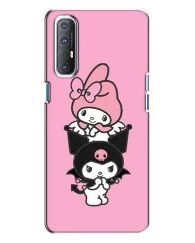 Чохол для OPPO Reno 3 з картинкою «My Melody та Kuromi» Чохол для OPPO Reno 3 з картинкою «My Melody та Kuromi»