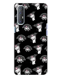 Чохол для OPPO Reno 3 з картинкою «Чорний паттерн Kuromi» Чохол для OPPO Reno 3 з картинкою «Чорний паттерн Kuromi»