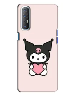 Чохол для OPPO Reno 3 з картинкою «Kuromi та серце» Чохол для OPPO Reno 3 з картинкою «Kuromi та серце»