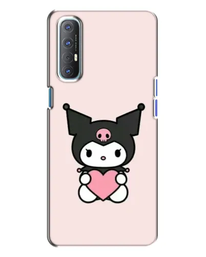 Чохол для OPPO Reno 3 з картинкою «Kuromi та серце» Чохол для OPPO Reno 3 з картинкою «Kuromi та серце»