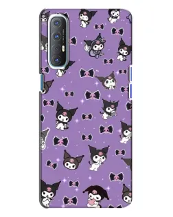 Чохол для OPPO Reno 3 з картинкою «Kuromi — патерн» Чохол для OPPO Reno 3 з картинкою «Kuromi — патерн»