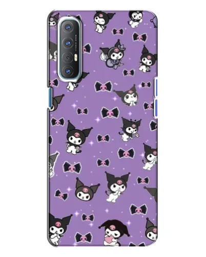 Чохол для OPPO Reno 3 з картинкою «Kuromi — патерн» Чохол для OPPO Reno 3 з картинкою «Kuromi — патерн»