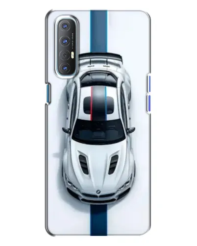 Чехол для OPPO Reno 3 с картинкой «Вид сверху — BMW M»