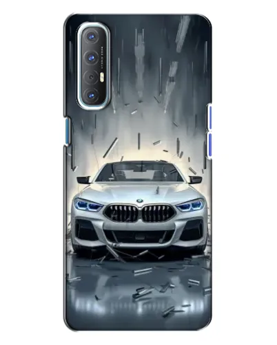 Чехол для OPPO Reno 3 с картинкой «BMW в свете фар»
