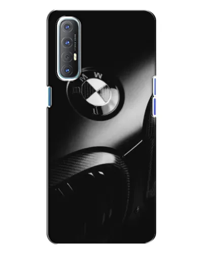 Чехол для OPPO Reno 3 с картинкой «Эмблема BMW — макро»