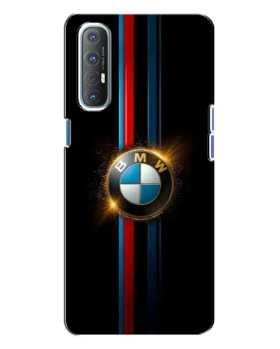 Чехол для OPPO Reno 3 с картинкой «BMW M-Power неон»
