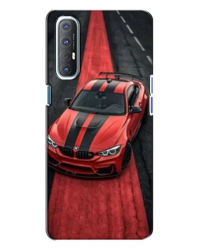 Чехол для OPPO Reno 3 с картинкой «BMW на красной дорожке»
