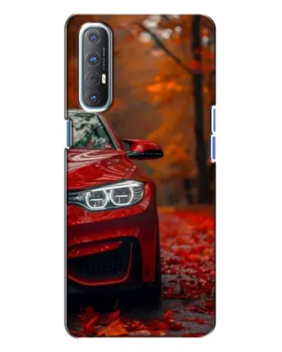 Чехол для OPPO Reno 3 с картинкой «Осенняя BMW M4»