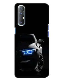 Чехол для OPPO Reno 3 с картинкой «BMW — ночной взгляд»
