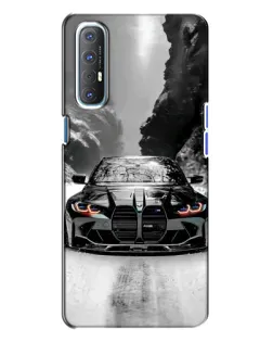 Чехол для OPPO Reno 3 с картинкой «BMW — акварельный дрифт»
