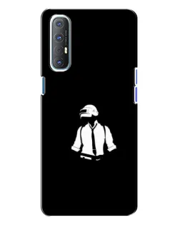 Чохол для OPPO Reno 3 з картинкою «PUBG — білий шолом» Чохол для OPPO Reno 3 з картинкою «PUBG — білий шолом»