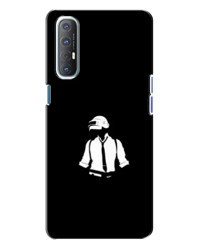 Чохол для OPPO Reno 3 з картинкою «PUBG — білий шолом» Чохол для OPPO Reno 3 з картинкою «PUBG — білий шолом»