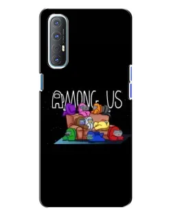Чехол для OPPO Reno 3 с картинкой «Логотип Among Us» Чехол для OPPO Reno 3 с картинкой «Логотип Among Us»