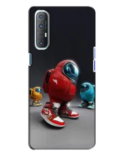 Чехол для OPPO Reno 3 с картинкой «Among Us — 3D стиль» Чехол для OPPO Reno 3 с картинкой «Among Us — 3D стиль»