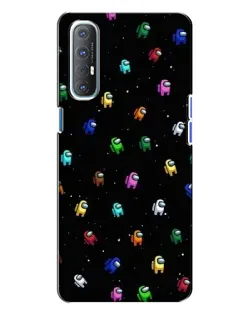 Чехол для OPPO Reno 3 с картинкой «Экипаж Among Us» Чехол для OPPO Reno 3 с картинкой «Экипаж Among Us»