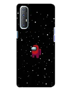 Чехол для OPPO Reno 3 с картинкой «Красный Among Us» Чехол для OPPO Reno 3 с картинкой «Красный Among Us»